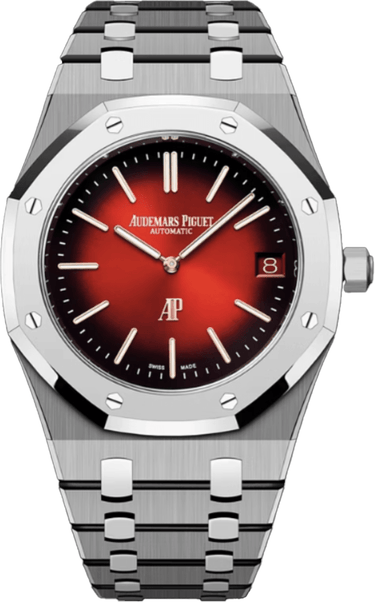 Audemars Piguet Royal Oak Jumbo Extra - thin Burgundy 16202XT.OO.1240XT.01 - WatchesOff5thWatch